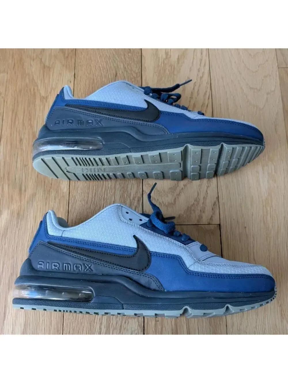 Nike Air Max LTD 3 Premium Trainer Shoes Mens Size 8.5 695484-404 Gray Blue
